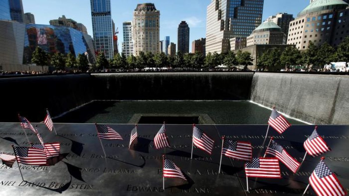 Nueva York. El memorial en honor a las víctimas de los atentados terroristas del 11 de septiembre de 2001