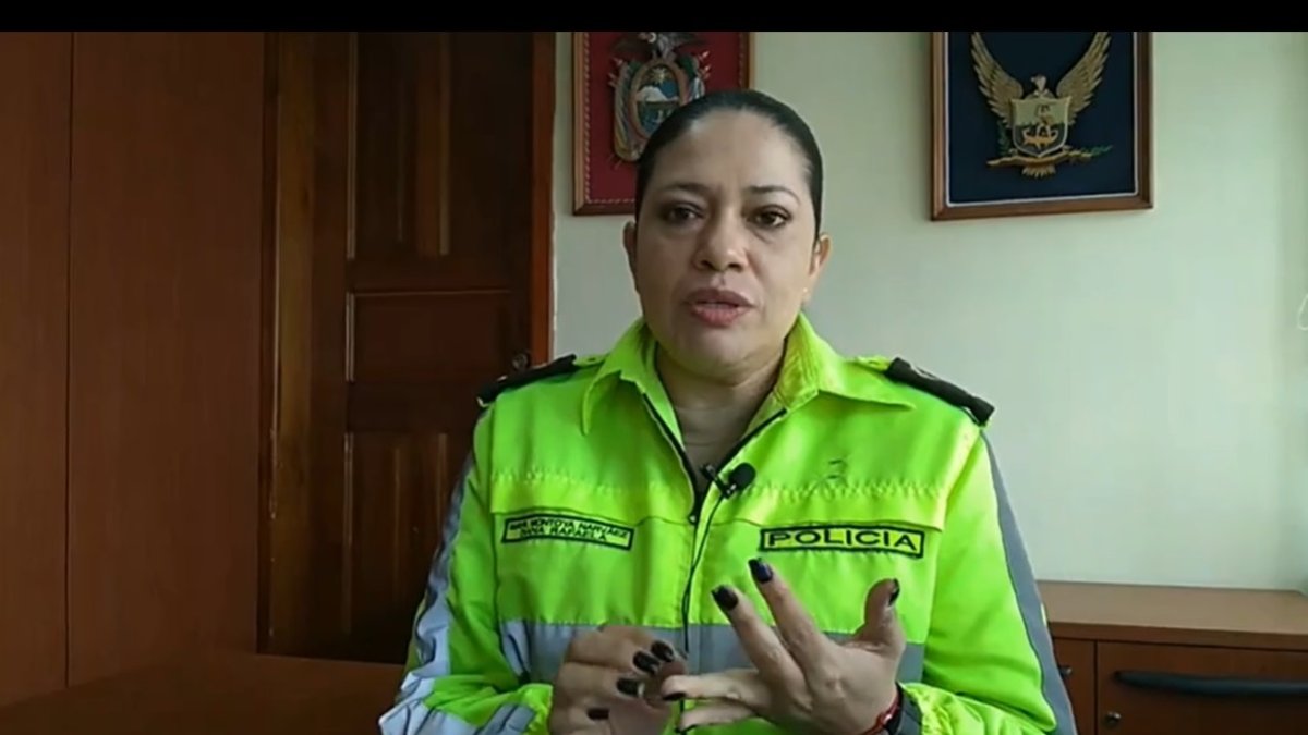 Oficial. Rafaela Montoya está a cargo de la seguridad en el cantón Cayambe, en Pichincha.