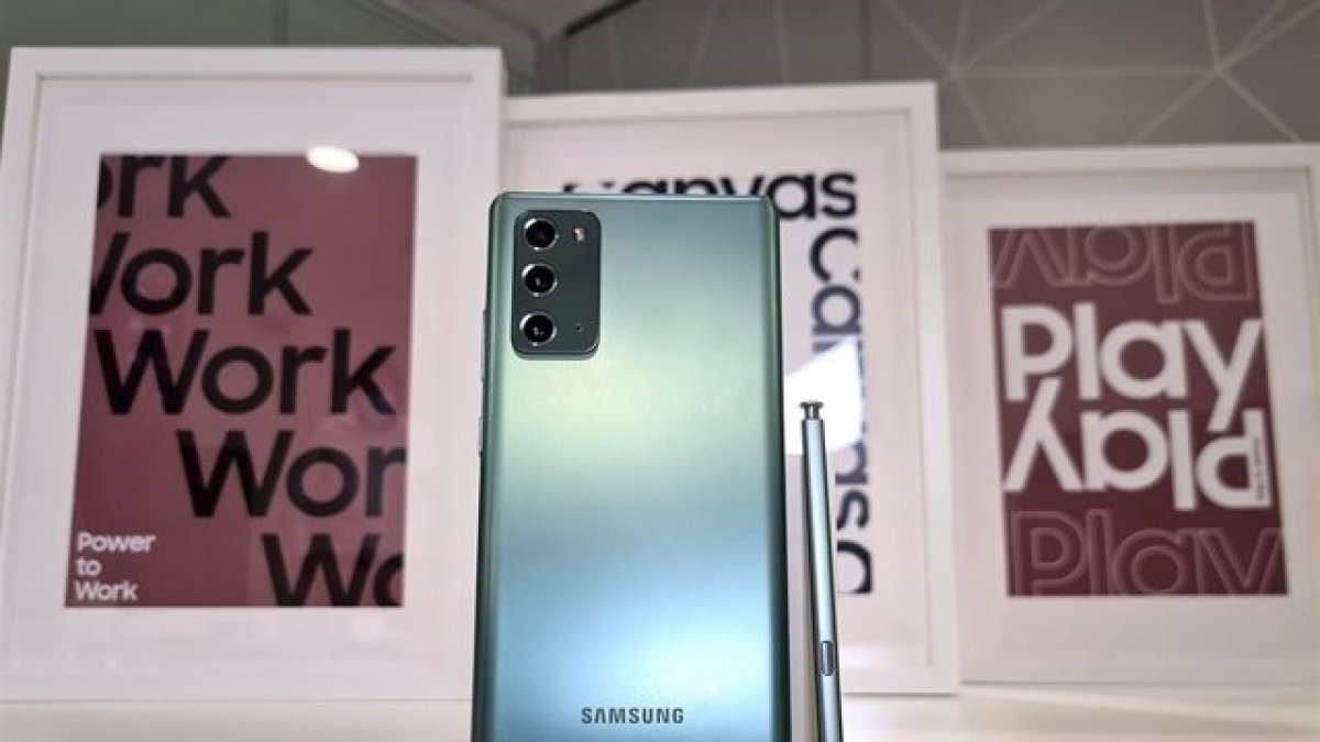 Foto de archivo del Samsung Galaxy Note 20