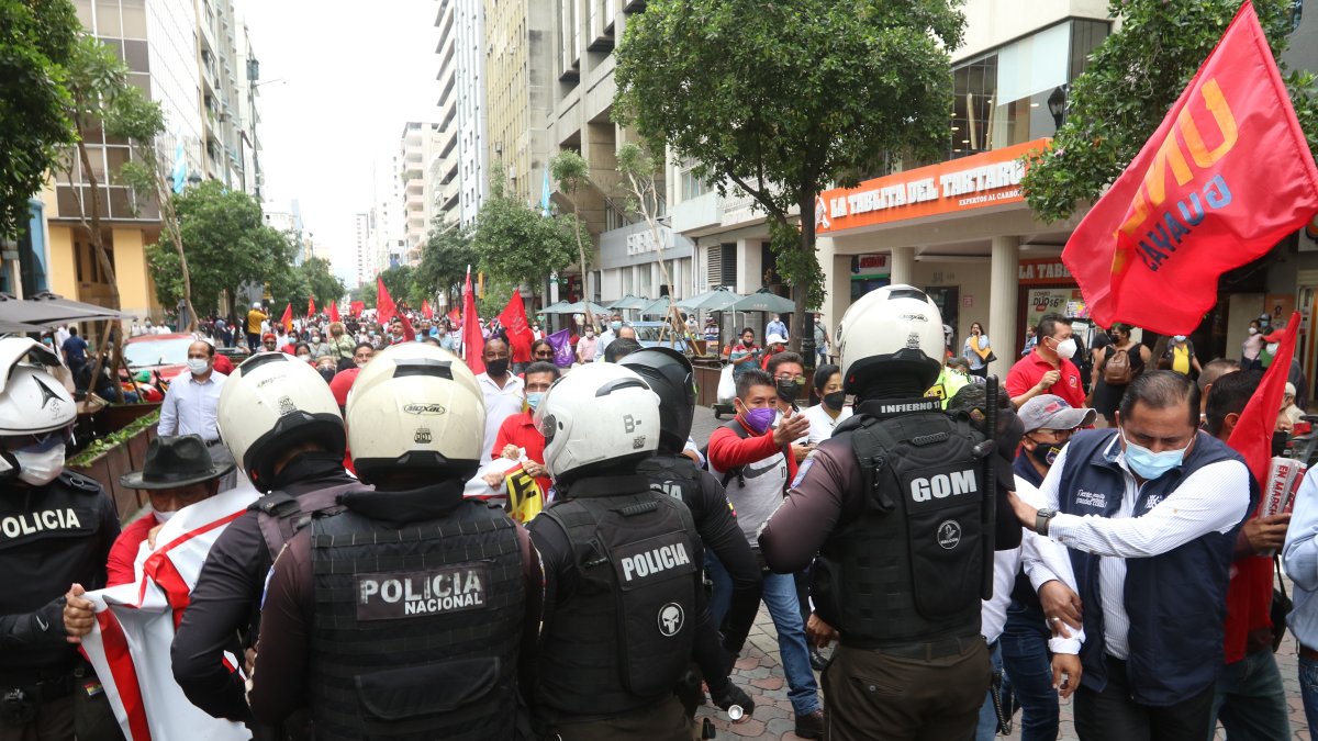 Una de las marchas organizadas por UNES el año pasado.