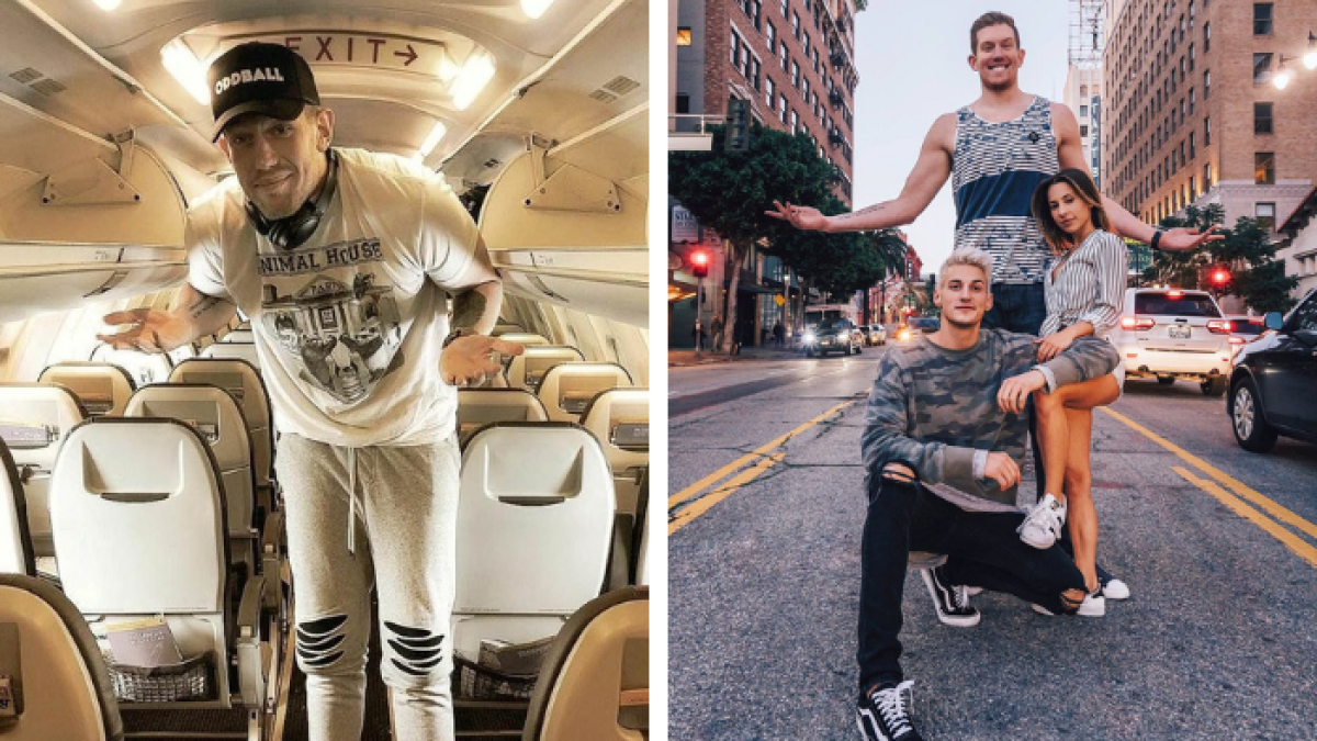 Beau Brown, de Georgia (EE.UU.), lleva años documentando su experiencia como adulto de estatura superior a la media.