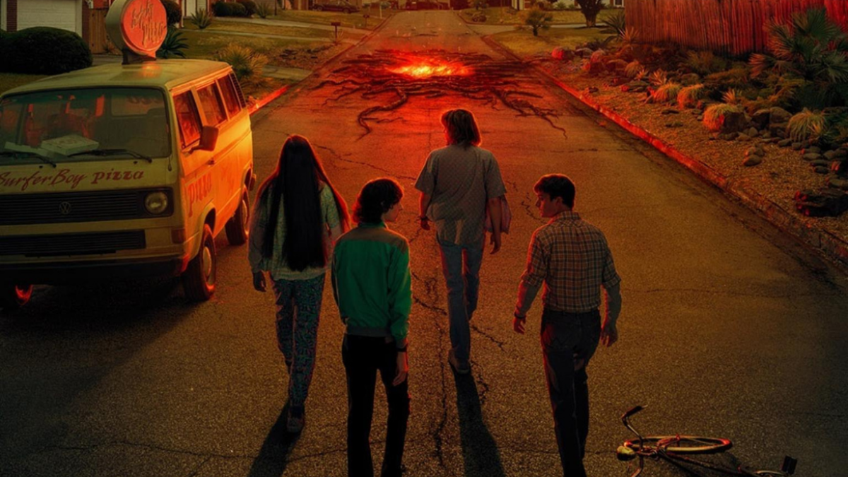 Imagen cedida por Netflix de uno de los pósters oficiales del volumen 1 y 2 de la cuarta temporada de Stranger Things