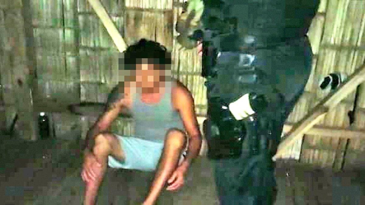 Capturado. Carlos Alfredo Guaray Vargas, presunto autor material de la masacre en Quinsaloma, fue sorprendido en su actual domicilio.