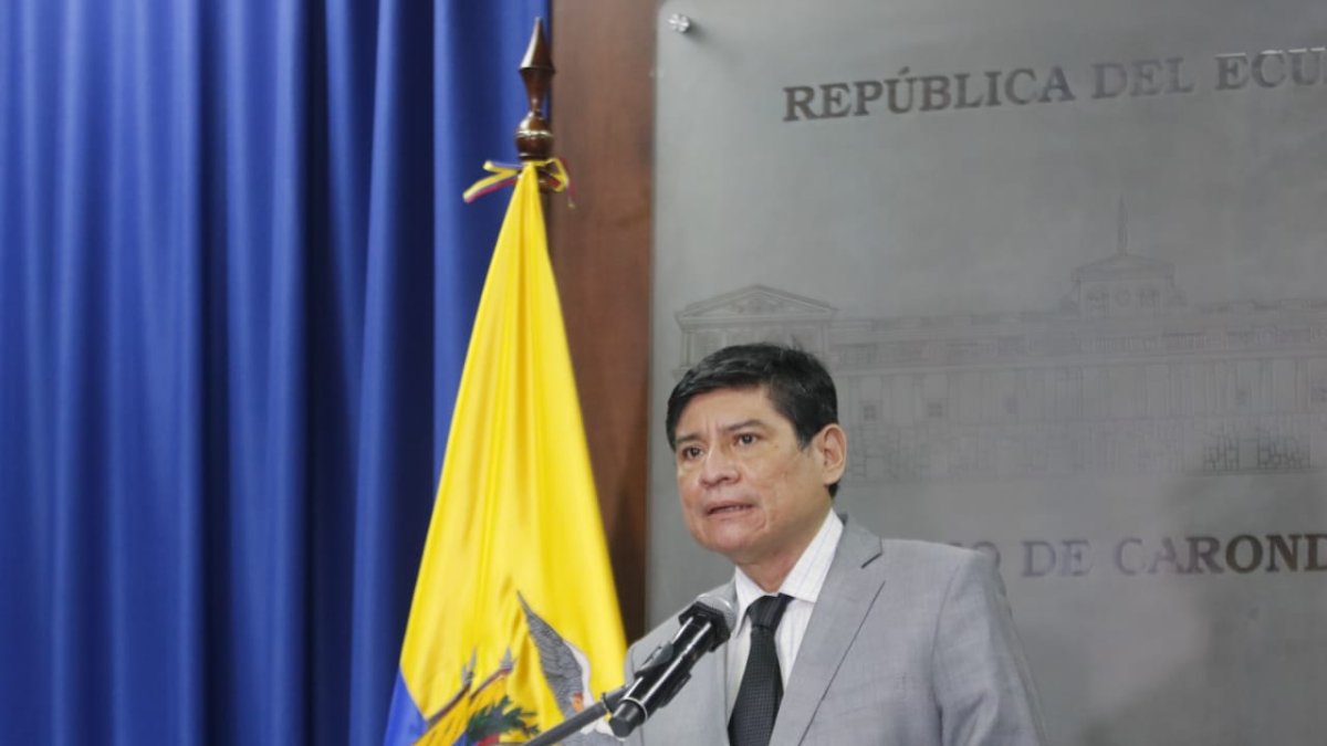 Carlos Jijón hizo los anuncios desde el Palacio de Carondelet