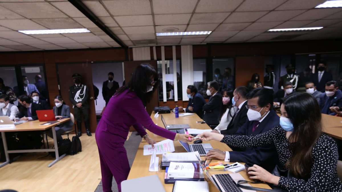 En la Corte Nacional de Justicia se intentó instalar la audiencia de juzgamiento que luego fue aplazada.