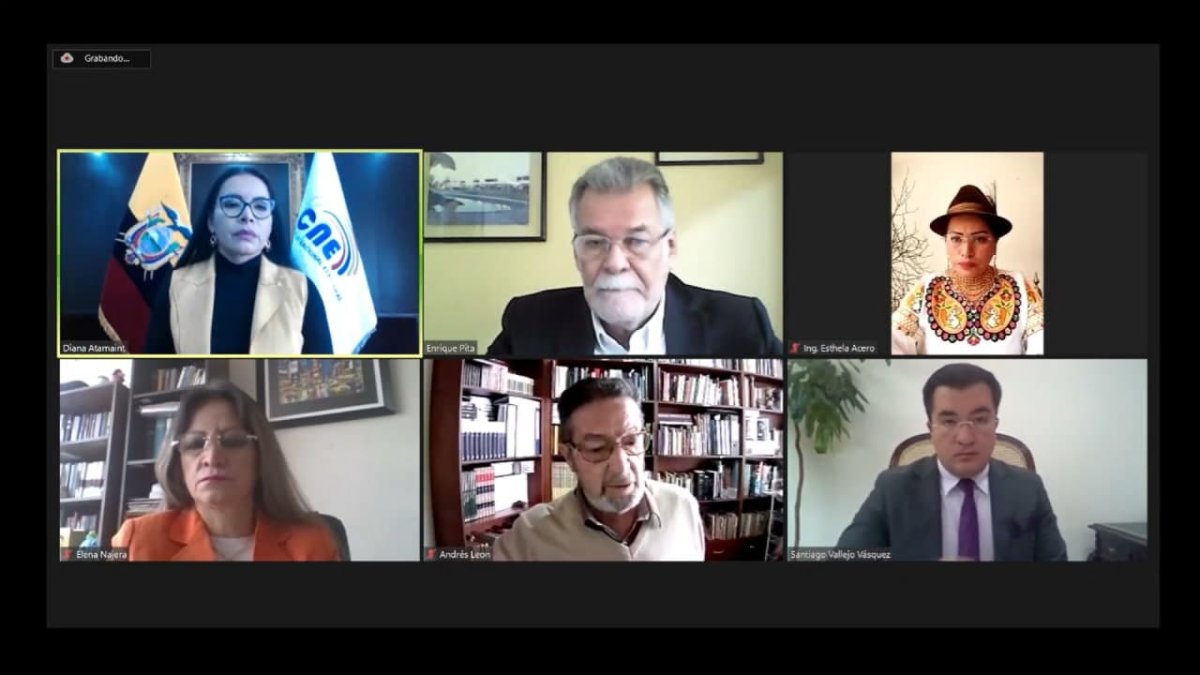 El pleno del Consejo Nacional Electoral sesionó de manera virtual.