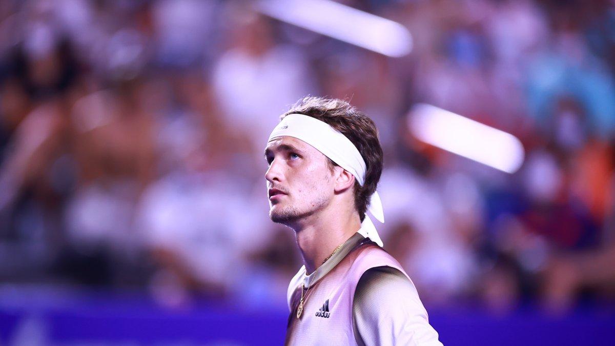 Zverev no podrá jugar en segunda ronda del torneo individual ante su compatriota Peter Gojowczyk, clasificado directamente para los cuartos de final.