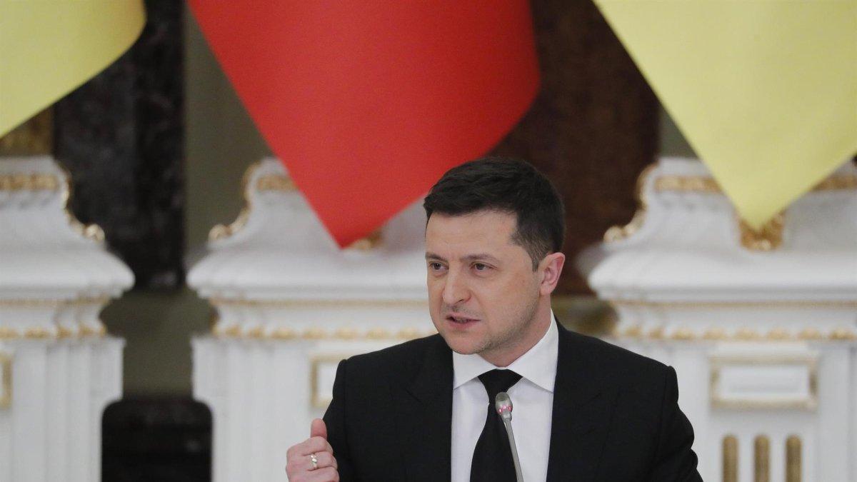 El presidente de Ucrania, Volodímir Zelenski.