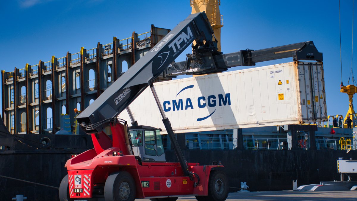 Carga. El movimiento en el Puerto de Guayaquil.