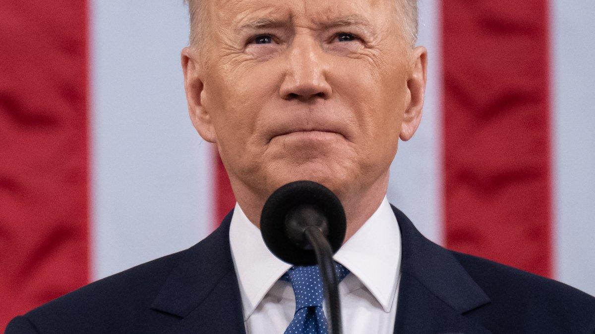 El presidente de Estados Unidos, Joe Biden, en su discurso del estado de la Unión, este 1 de marzo de 2022.
