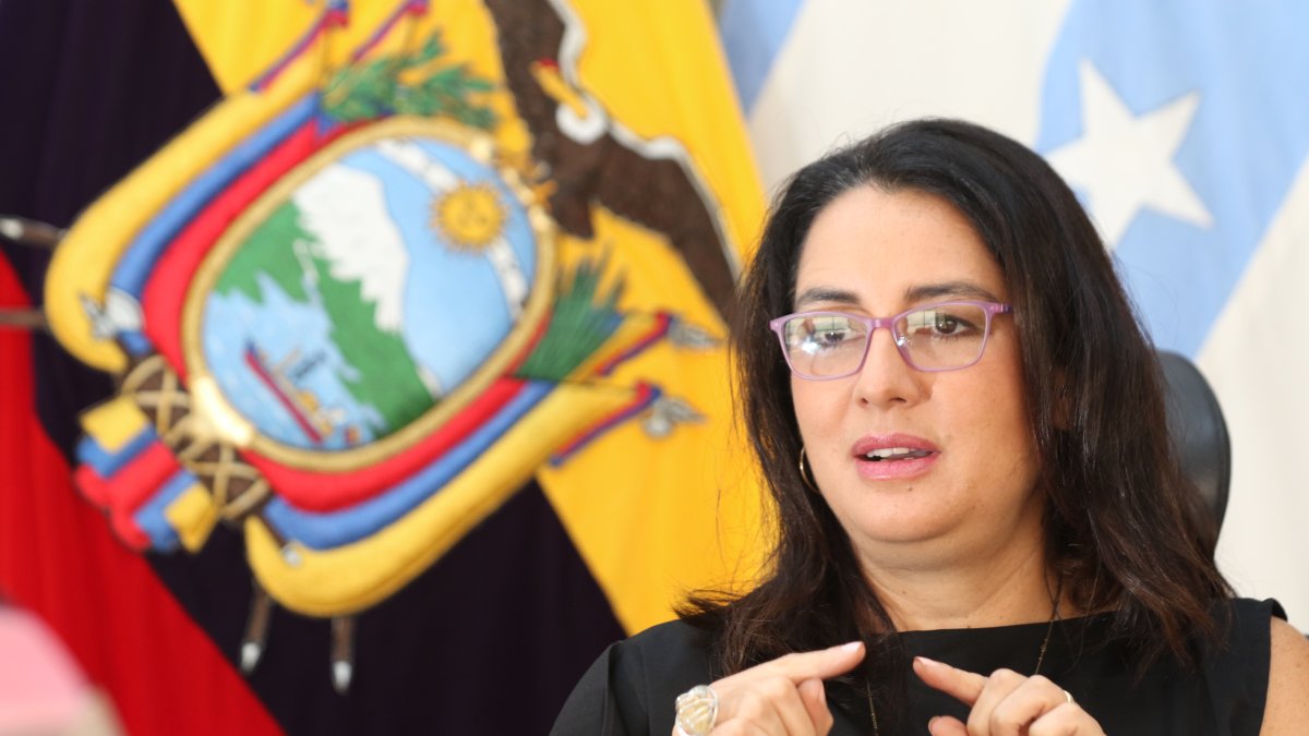 Carola Ríos, directora del Servicio Nacional de Aduana del Ecuador.