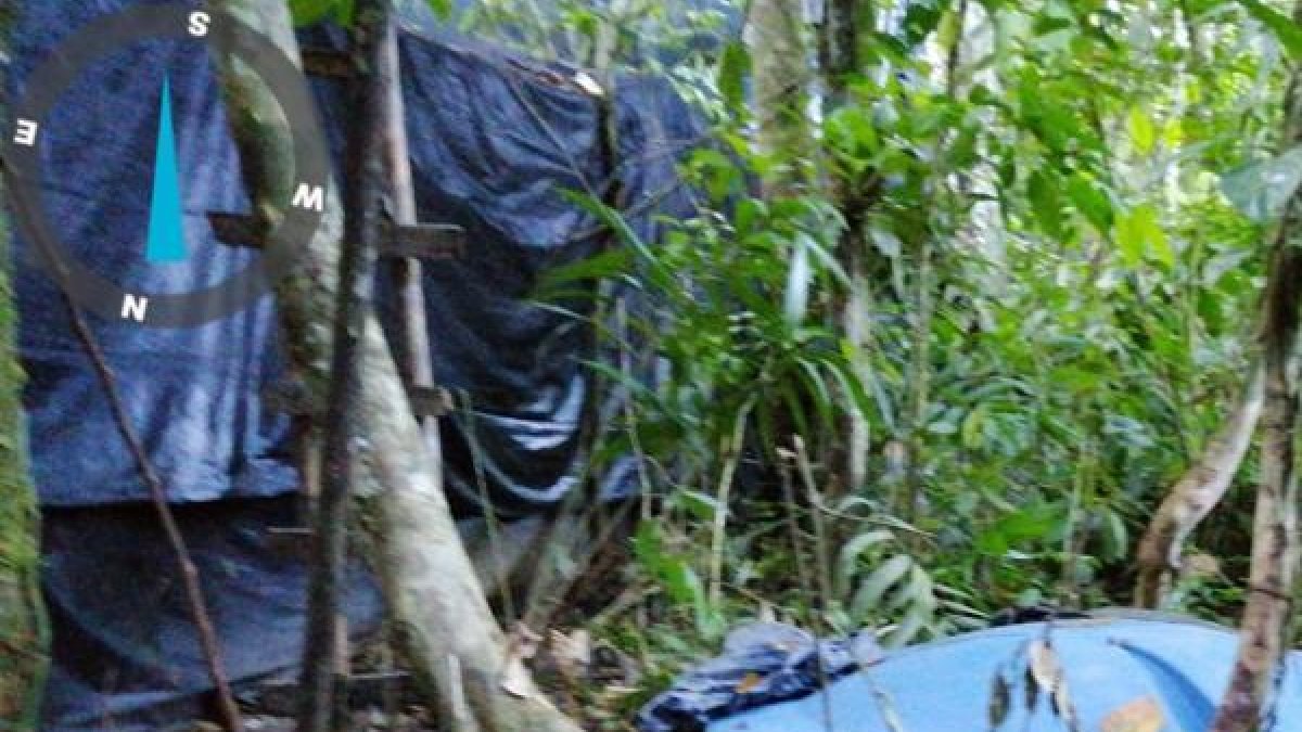 Hallazgo. Cerca de las viviendas se encontró la infraestructura.