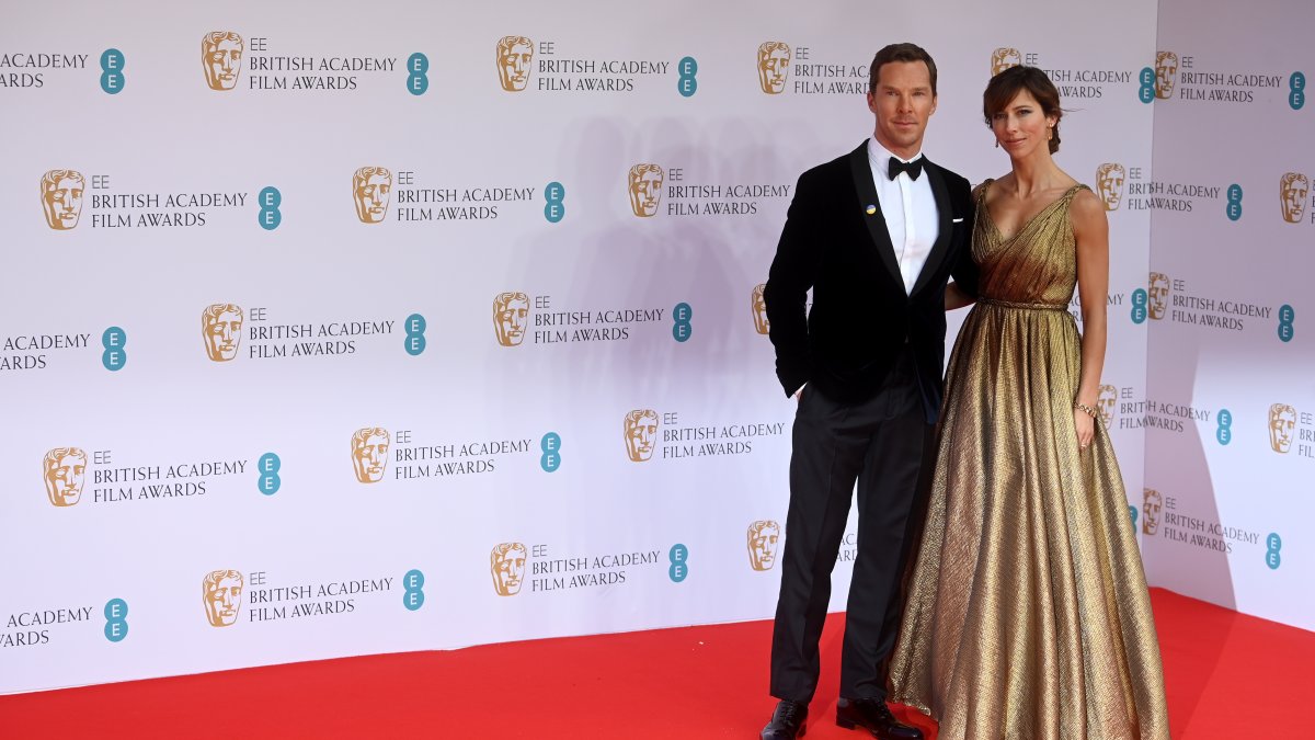 Benedict Cumberbatch en la alfombra roja de los Bafta
