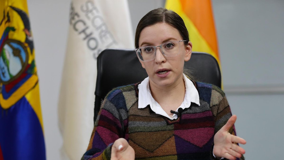 La secretaria de Derechos Humanos de Ecuador, Bernarda Ordóñez, en una fotografía de archivo.