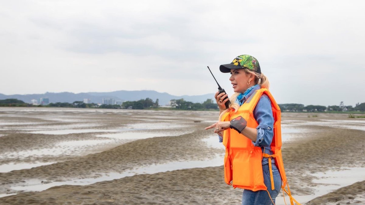 Presentación. Para anunciar el proyecto, la Prefecta visitó El Palmar