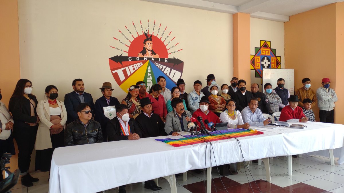 La Conaie ratificó este 16 de marzo que defenderán por todos mecanismos posibles las 268 amnistías aprobadas por la Asamblea.