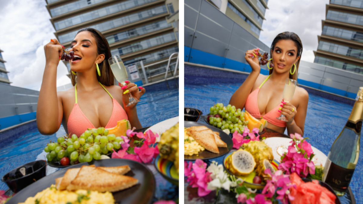 Dayanara en la sesión de fotos que le hizo Expresiones.