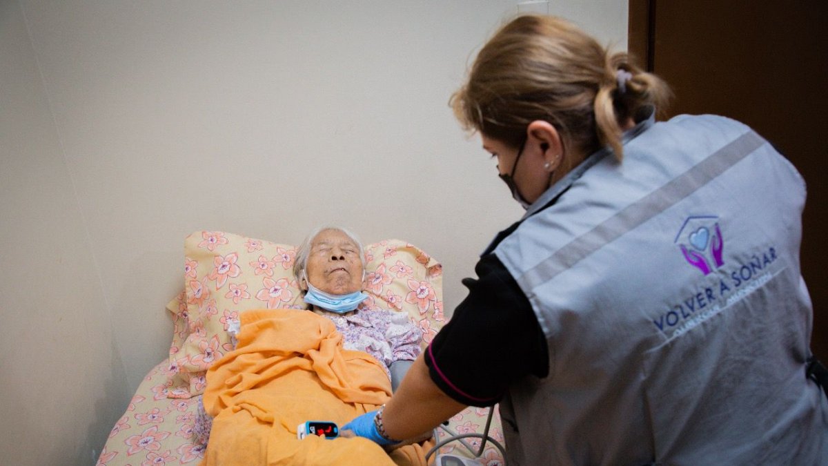 Estancia. La adulta mayor permanece en el albergue municipal Volver a Soñar.