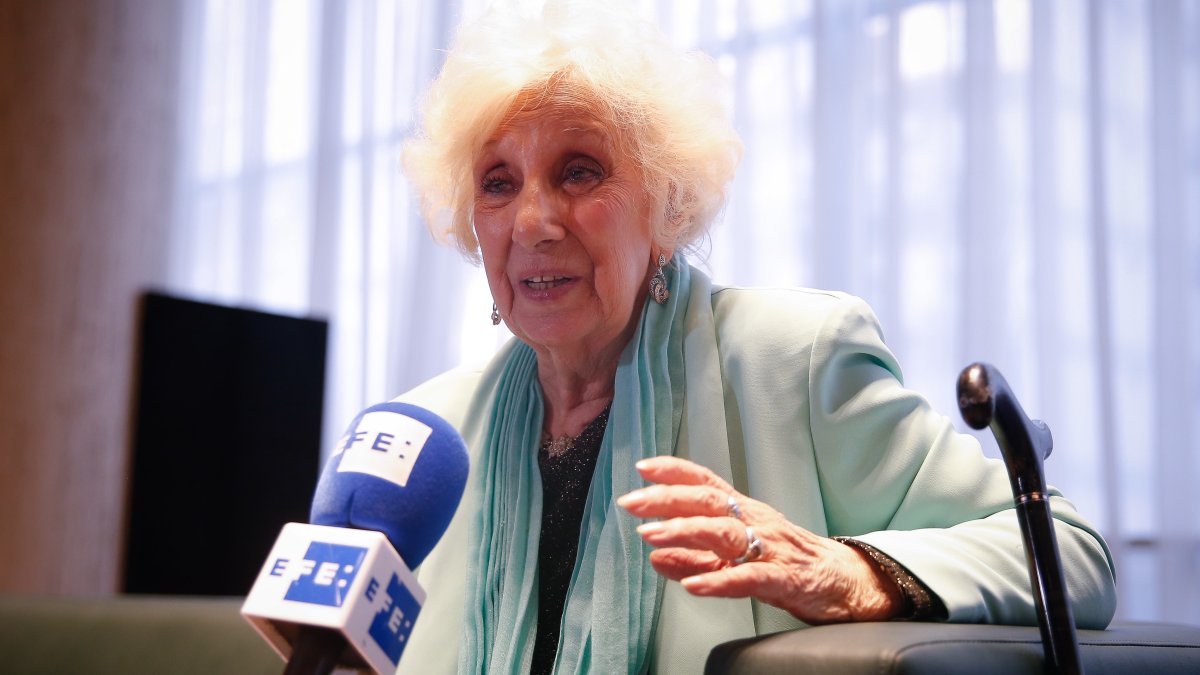 La titular de Abuelas de Plaza de Mayo, Estela de Carlotto, en una fotografía de archivo