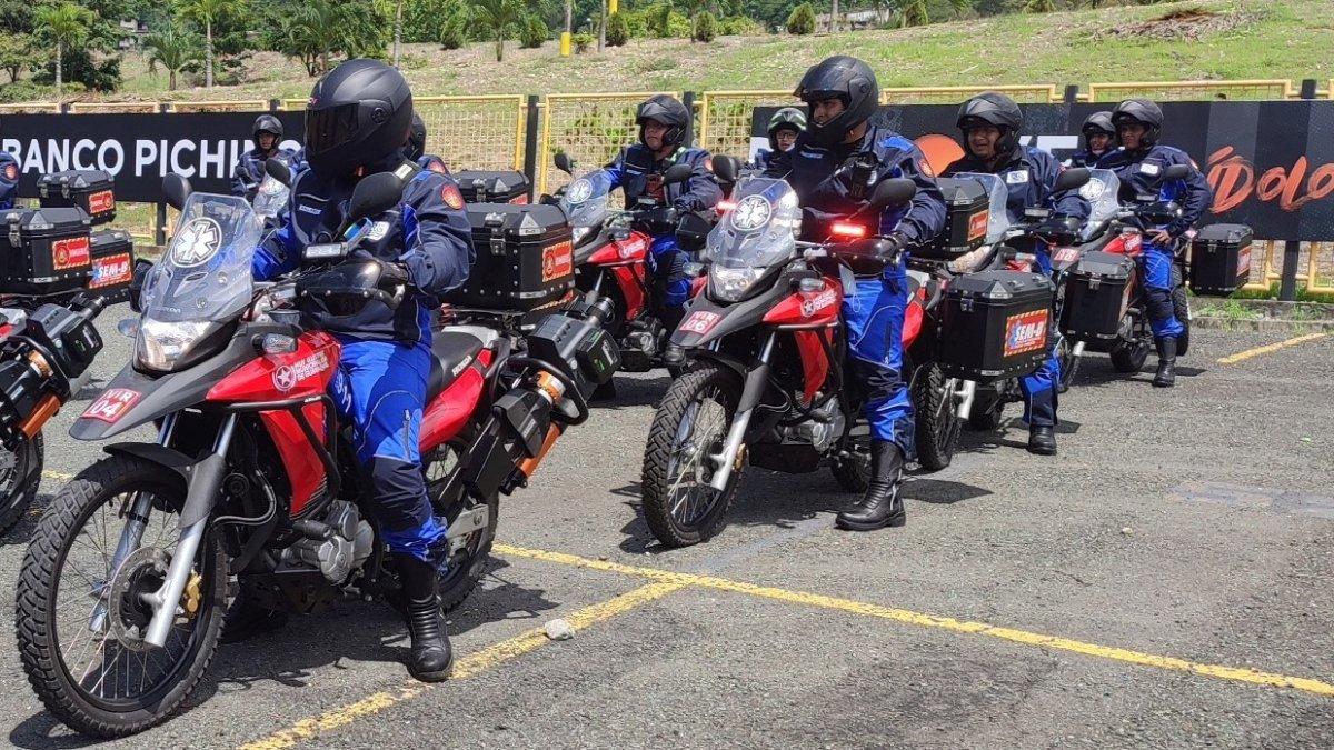 Las motoambulancias, según el Municipio, comenzaron a operar desde el mes de enero de este año.