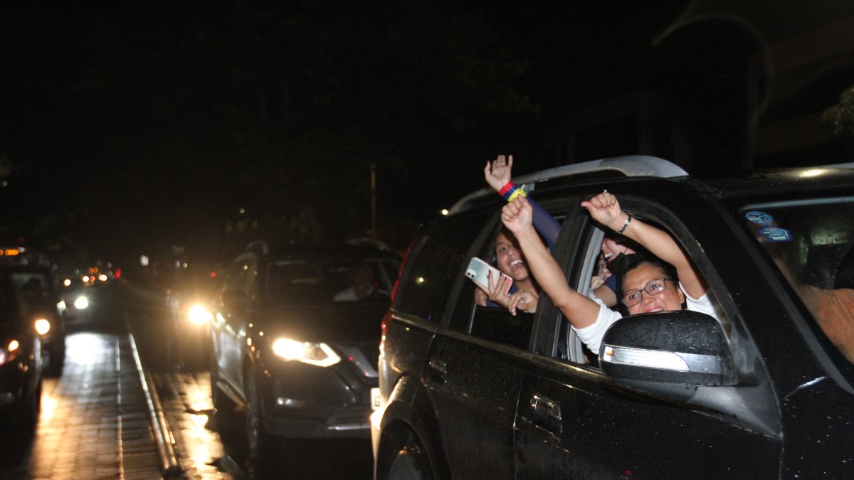 La celebración en la Víctor Emilio Estrada, Guyaquil.