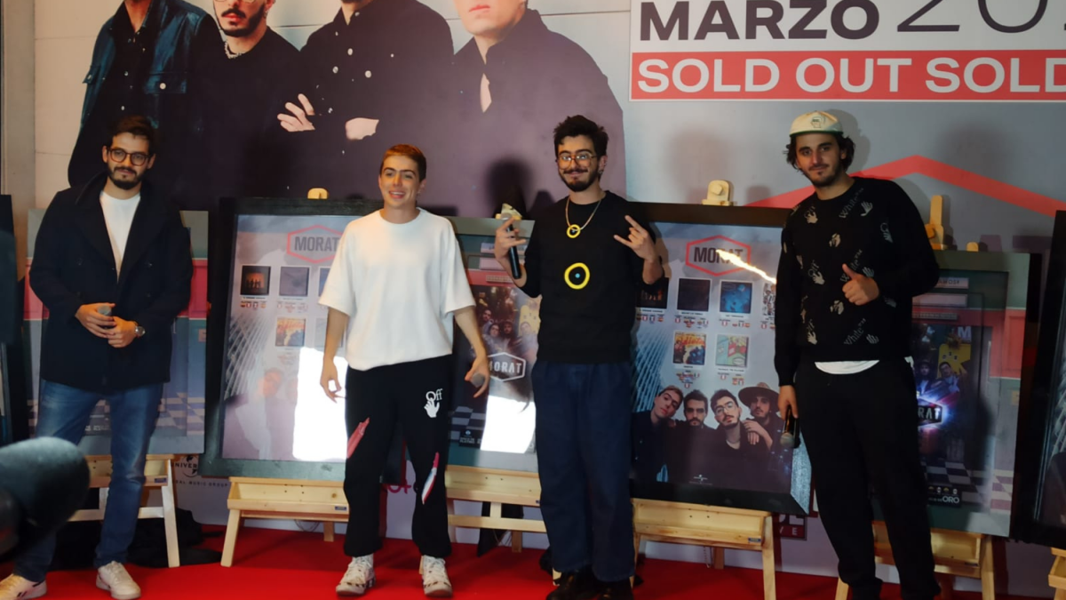 Morat en la sala de prensa del Movistar Arena.