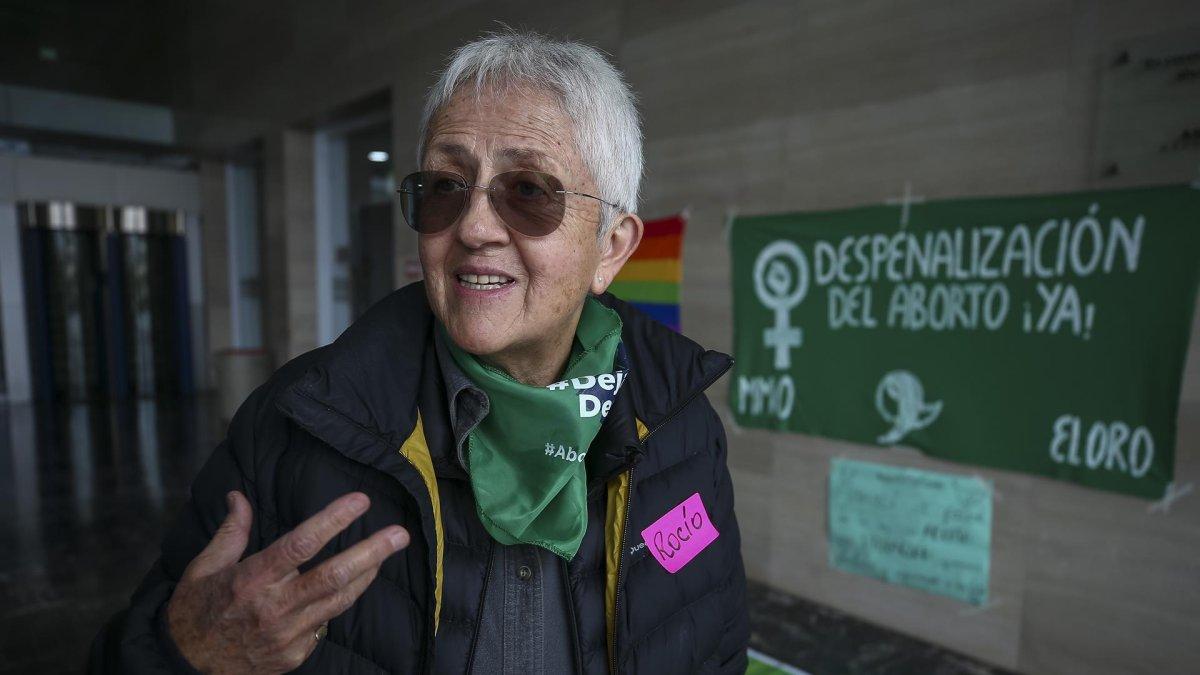 Rocío Rosero, coordinadora de la Coalición Nacional de Mujeres del Ecuador, fue registrada este sábado, durante una entrevista con Efe, en Quito (Ecuador).