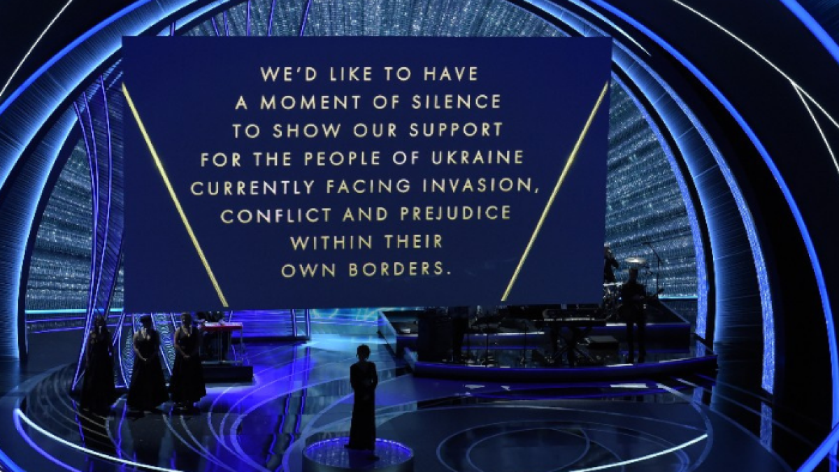 Óscar 2022, video minuto de silencio.