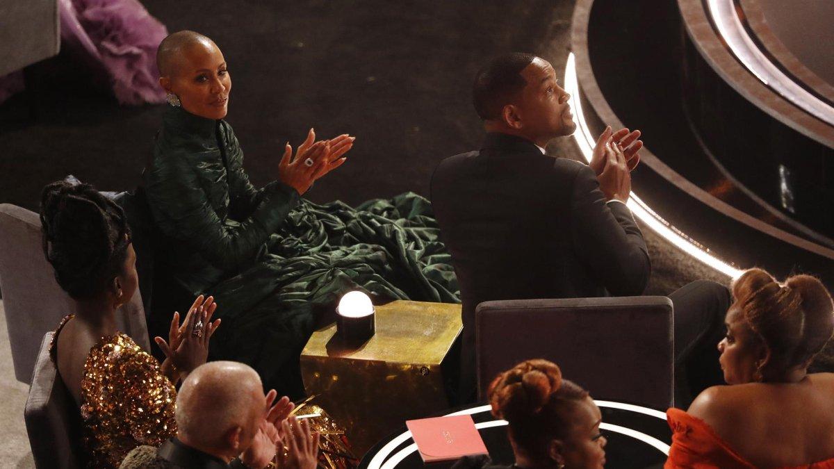 Jada Pinkett Smith y Will Smith durante la ceremonia.