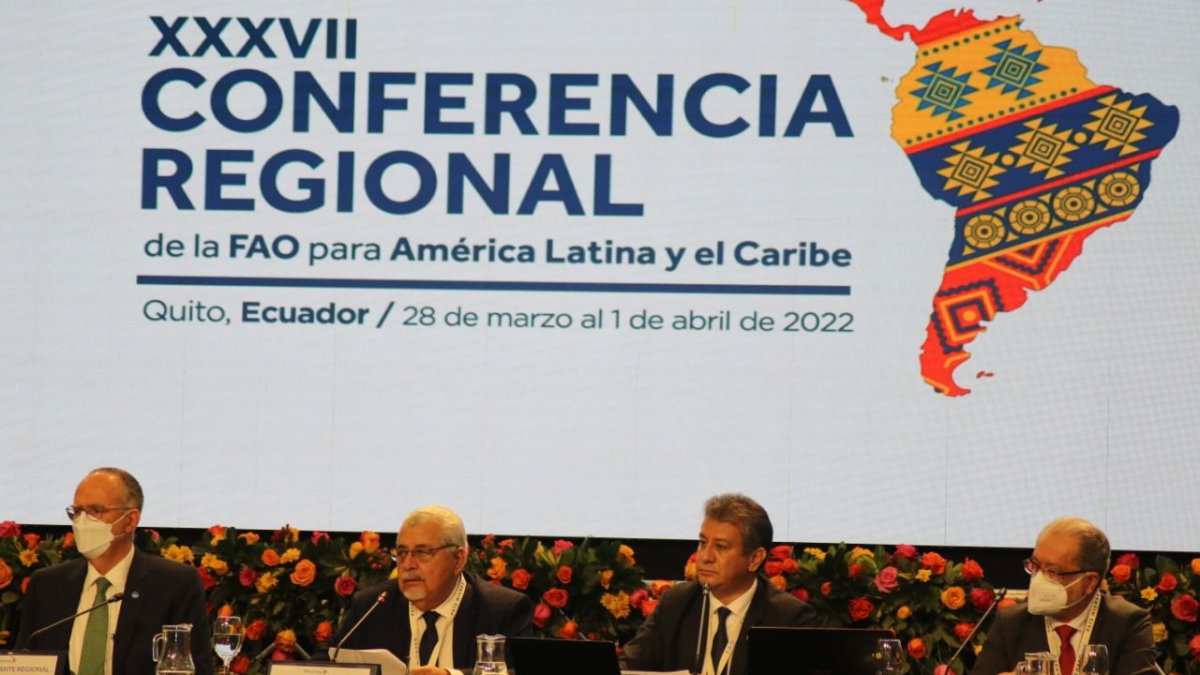 La conferencia regional de la FAO que empezó este lunes 28 de marzo.