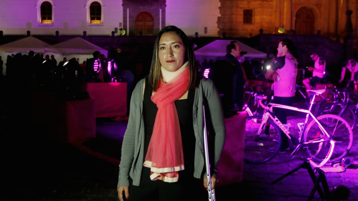 Miryam Núñez tuvo su primera aparición pública el 16 de marzo tras el fuerte accidente.