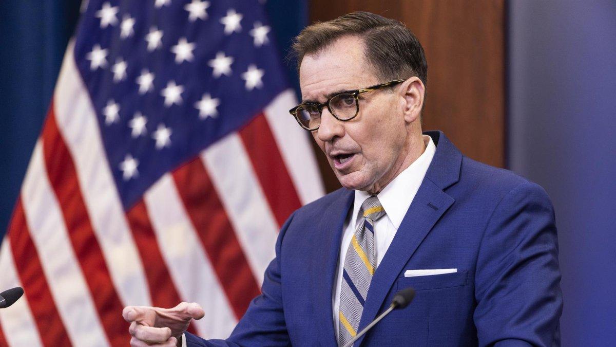 El portavoz del Departamento de Defensa de EE.UU., John Kirby, en una fotografía de archivo.