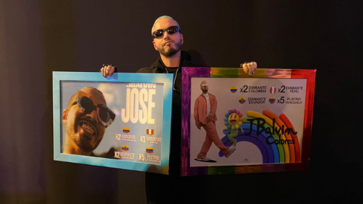 J Balvin en el backstage del festival Estéreo Picnic.