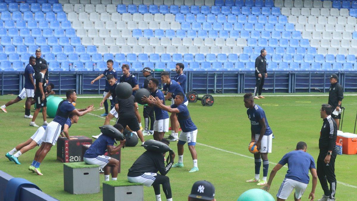 El cuadro millonario ultima detalles para lo que será su encuentro frente al Atlético Mineiro.