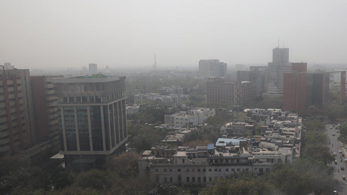 Vista aérea de Nueva Delhi, India, en una fotografía de archivo