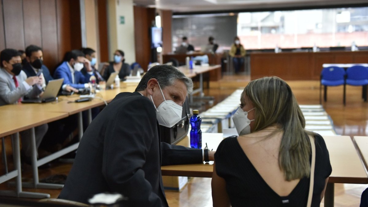 Diligencia. Este martes en el octavo piso de la Corte continuó el segundo día del juicio por delincuencia organizada.