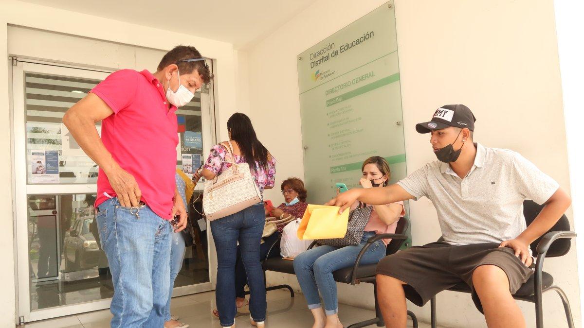 Proceso. En el Distrito de Educación Tarqui del Ministerio de Educación, las quejas recaen en la falta de cupos.
