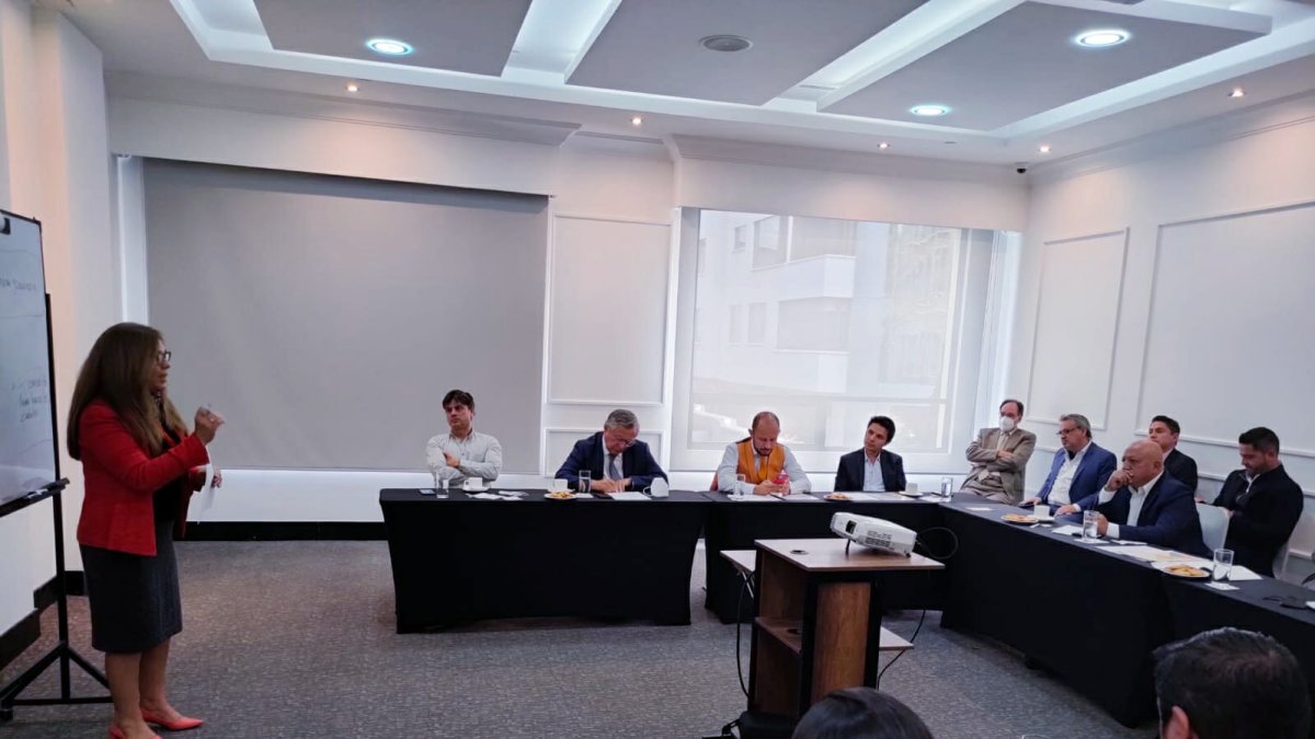 Acuerdos. Ruth Hidalgo dirigió la reunión a la que acudieron algunos aspirantes a alcaldes de la capital.