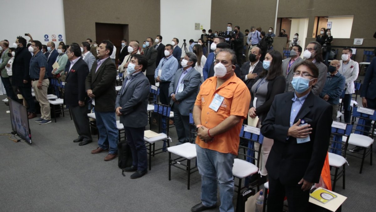 Encuentro. Delegados de los partidos se volvieron a reunir de forma presencial luego de meses de pandemia.