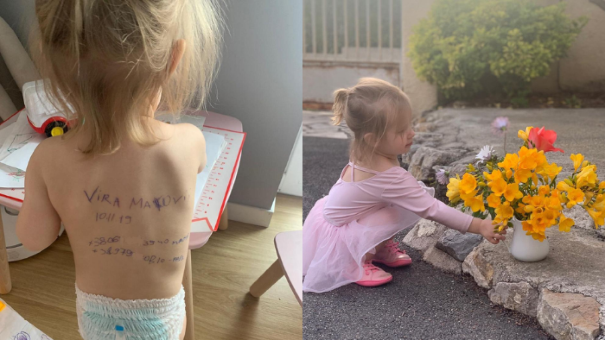 La fotografía de la niña con los datos escritos en su espalda en caso de que su madre muriera recorrió el mundo. Hoy otra contrasta.