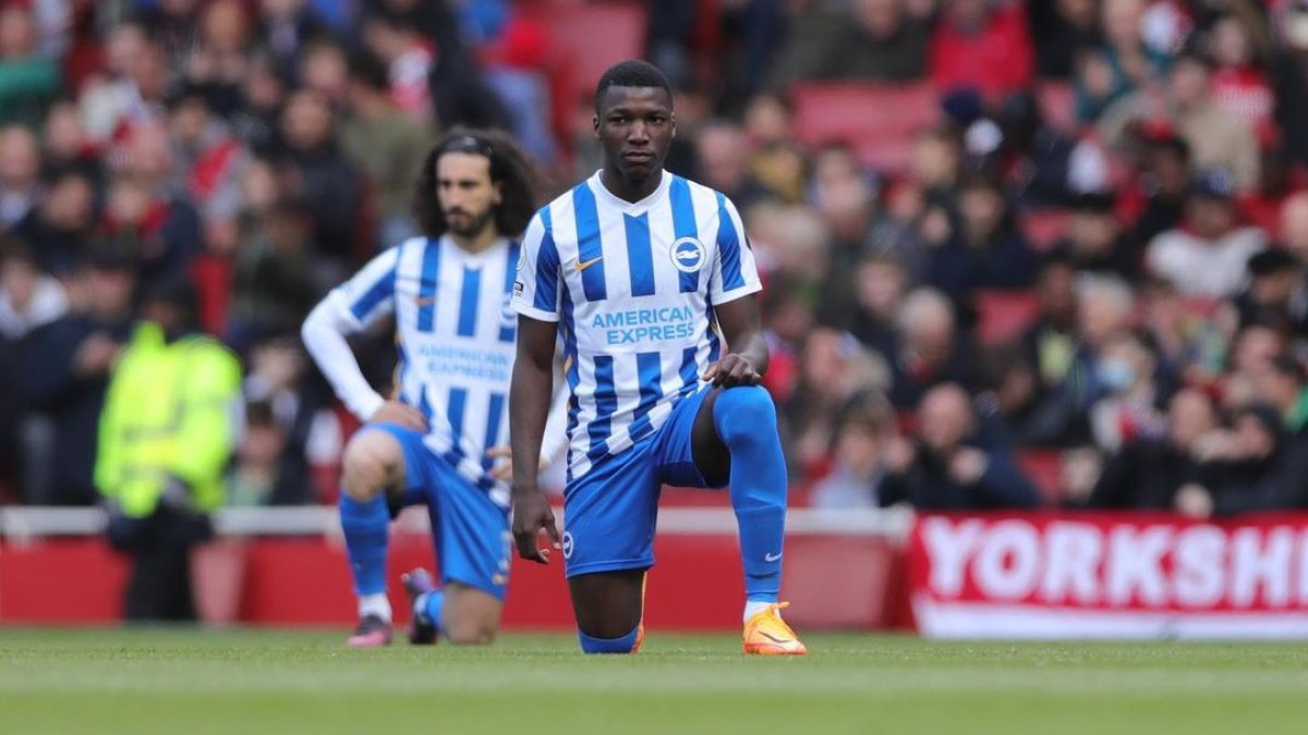 Moisés Caicedo, jugador ecuatoriano del Brighton, repitió como titular en la Premier League