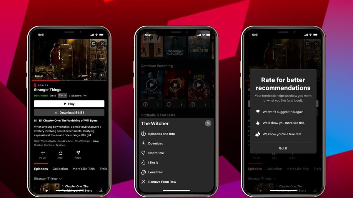 Netflix incorpora un nuevo botón de valoraciones.