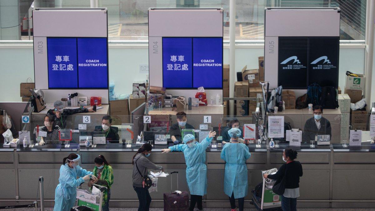 Vista de un mostrador del aeropuerto de Hong Kong, en una imagen de archivo. EFE/EPA/JEROME FAVRE