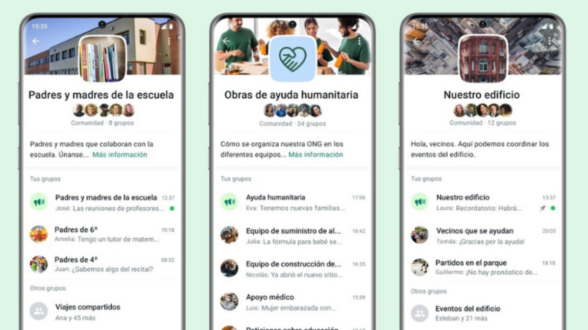 Whatsapp comunidades.