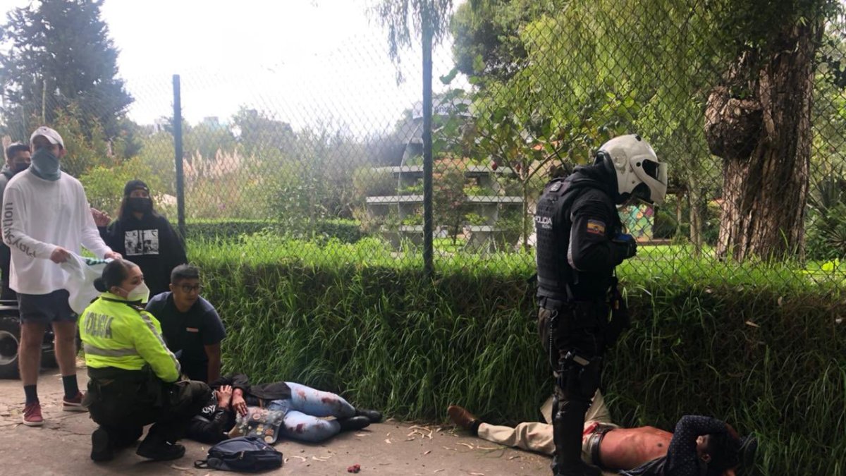 La mujer recibió varias puñaladas por parte del agresor, afortunadamente fue auxiliada por quienes transitaban por el sector