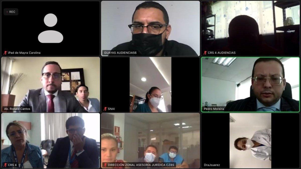 Audiencia. De forma telemática se ejecutaron las diligencias para tramitar los pedidos de habeas corpus de Jr.