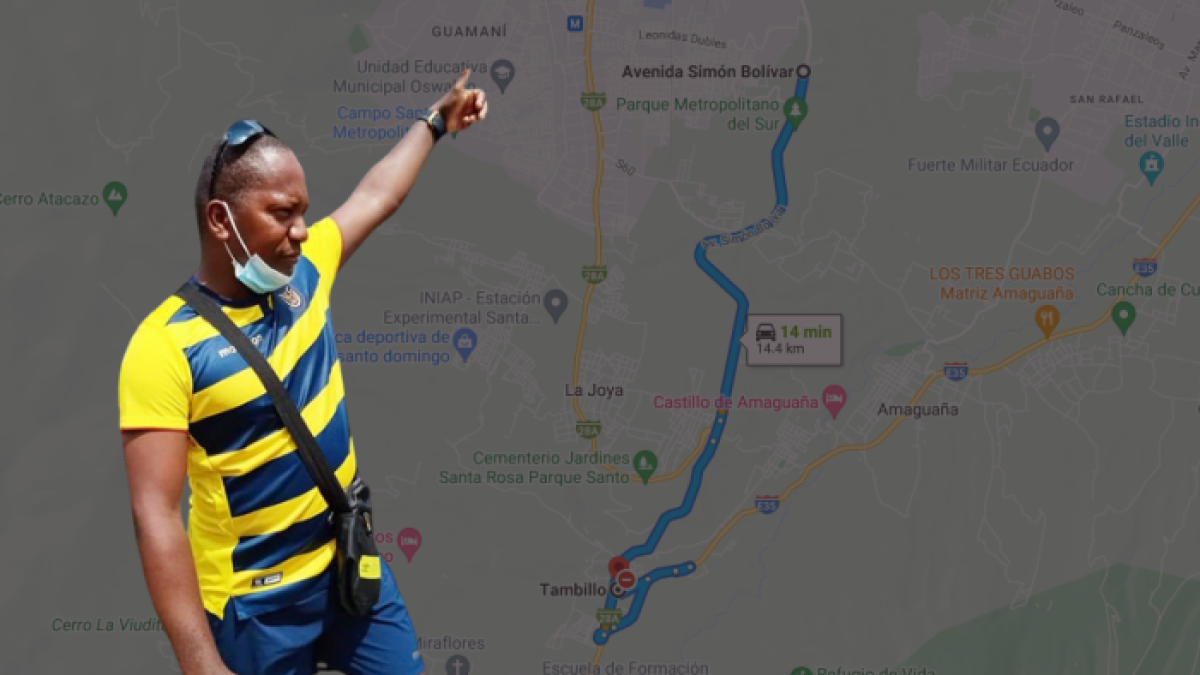 Esta habría sido la ruta que tomaron los secuestradores de Don Naza.