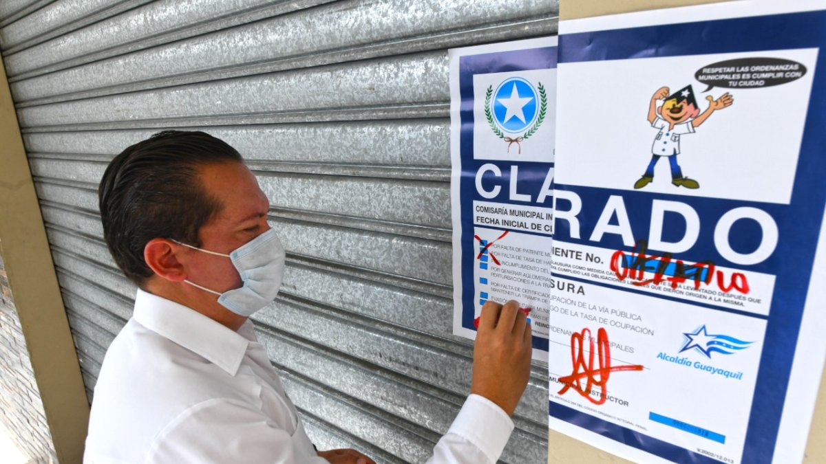 Hecho. Las clausuras las realizó el Municipio de Guayaquil.