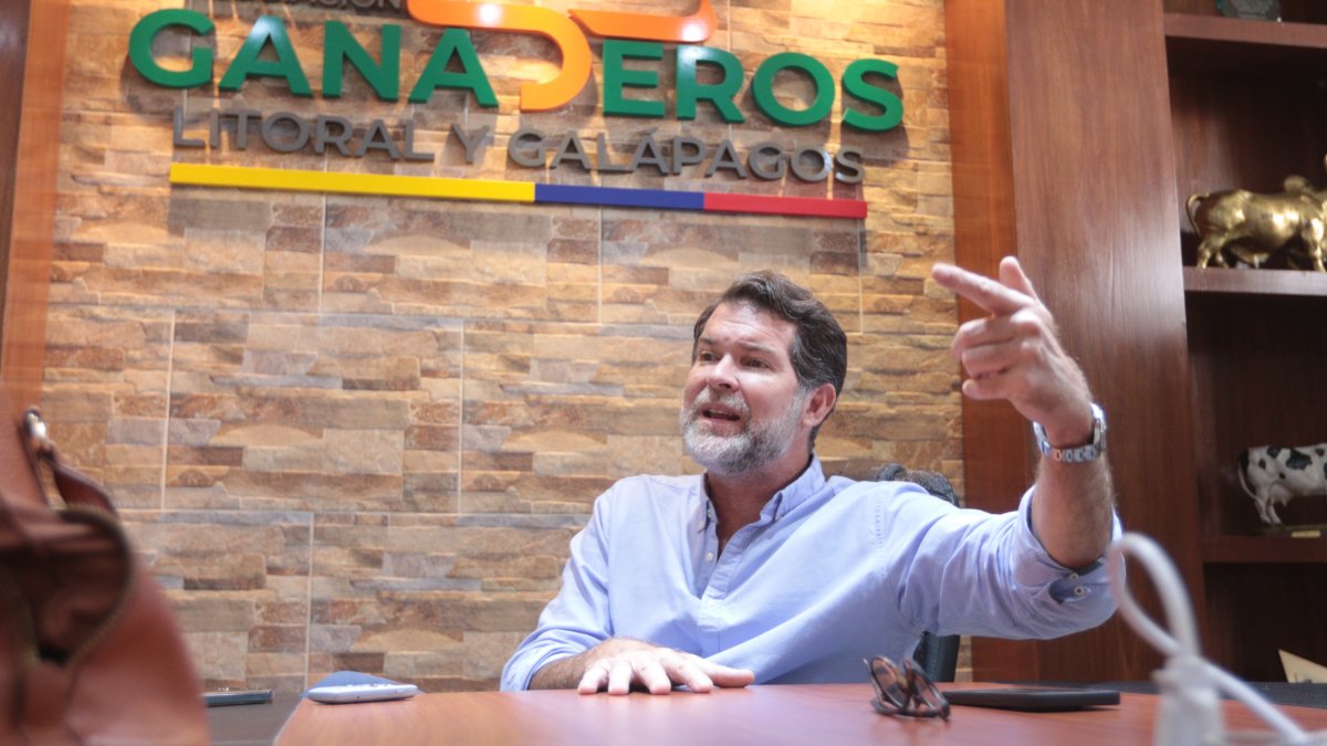Líder.- El presidente de la Asociación de Ganaderos del Litoral y Galápagos.