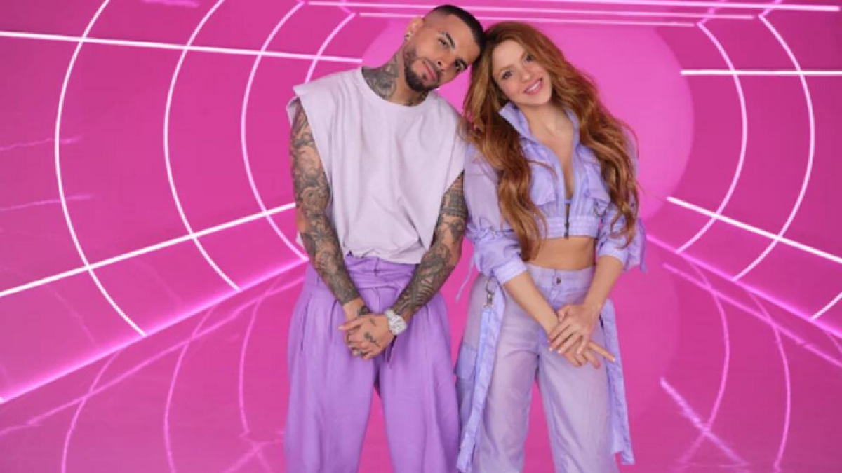 Rauw Alejandro y Shakira en su primera colaboración juntos